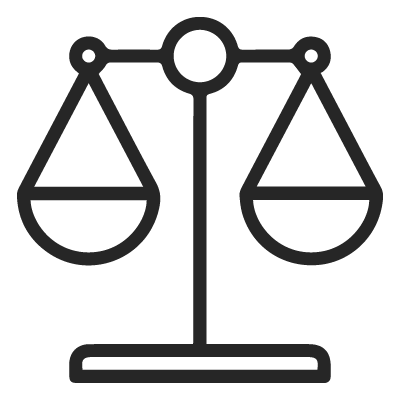 Image of icon displaying scales.
