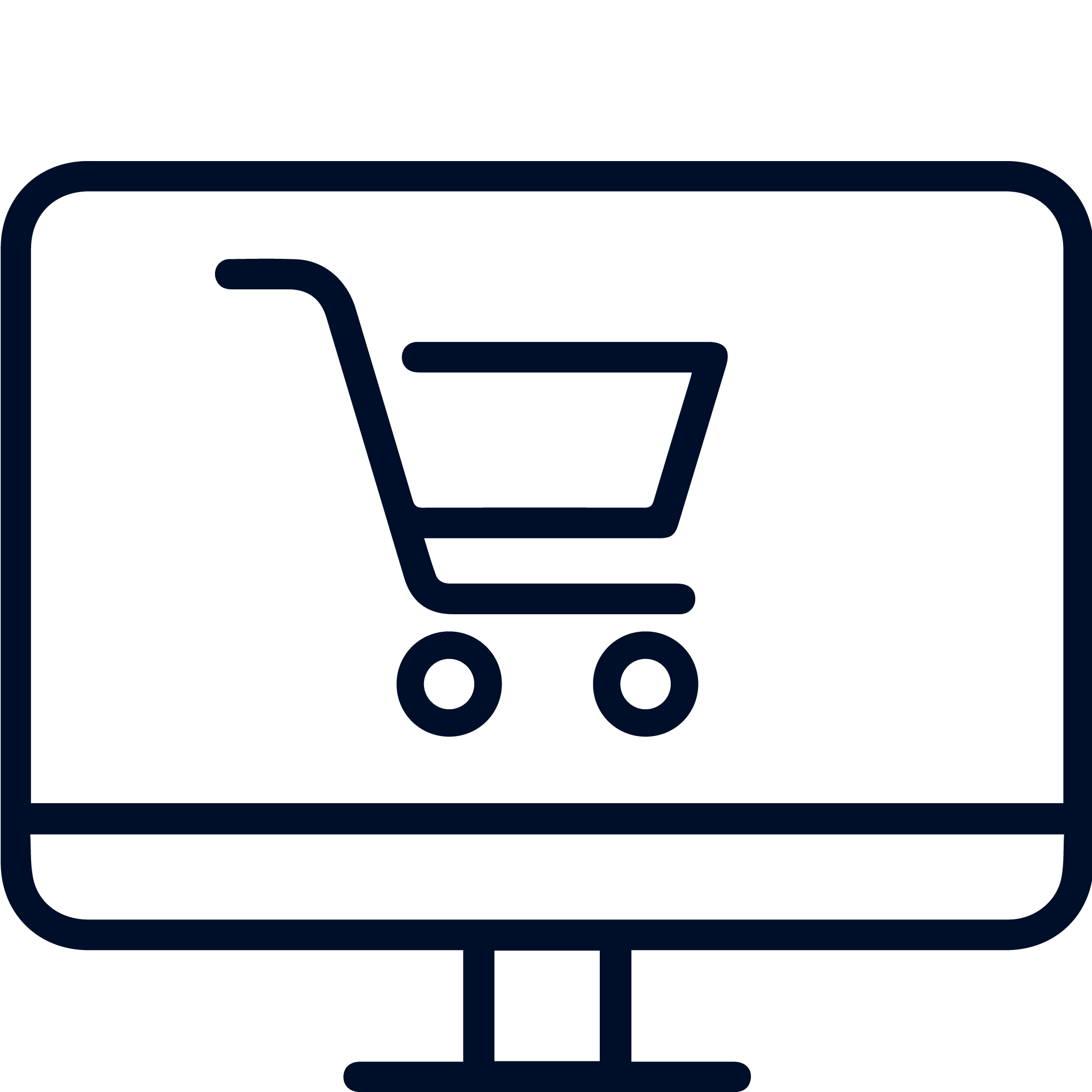 icon image of shopping cart representing online shopping