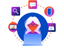 Audience illustration representing different channels that the participant interacts with and can be measured