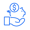 Ad testing affordable save money icon